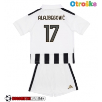 Otroške Nogometnih dresov Juventus Kerim Alajbegovic #17 Domači 2026-27 Kratki rokavi (+ hlače)